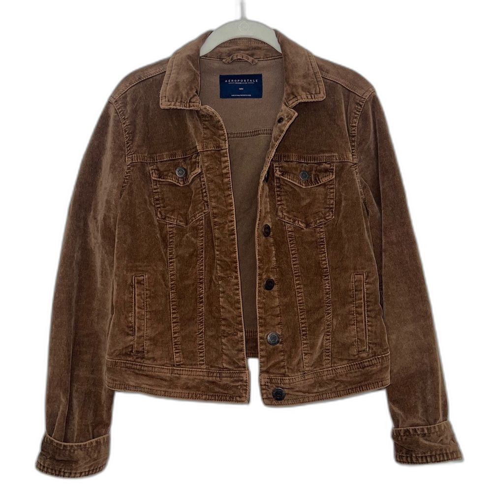 Women’s Aeropostale Medium Brown Corduroy Jacket- Barely Worn